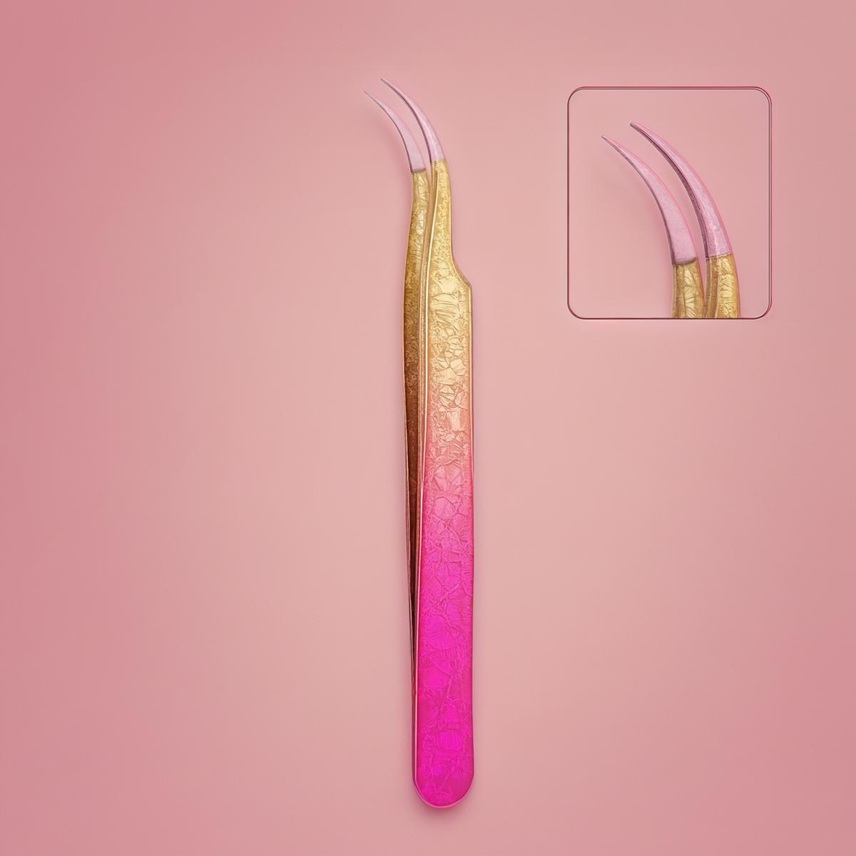 Precision Tweezers for False Lash Application