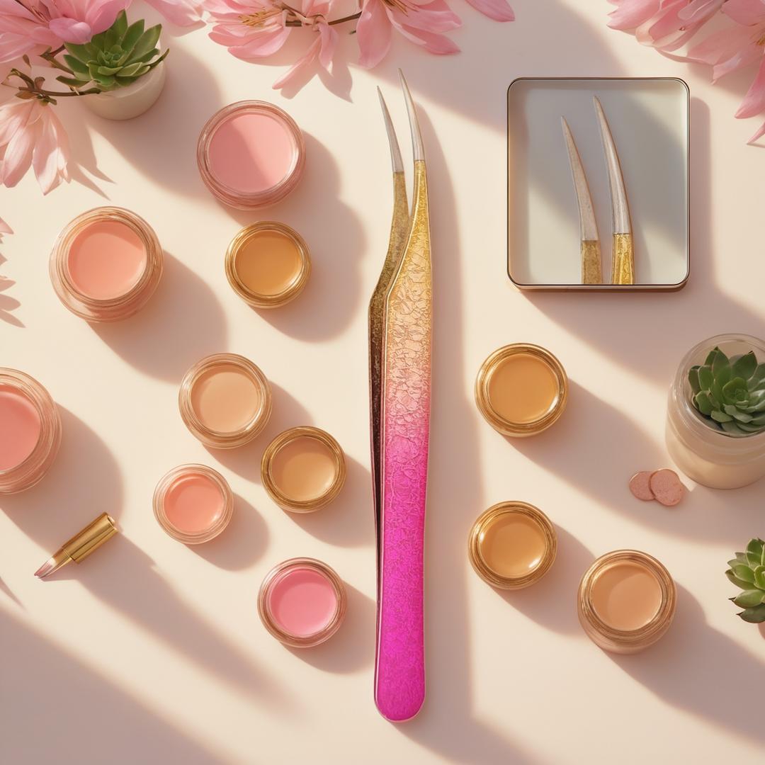 Tweezers for False Lash Application: Precision & Style