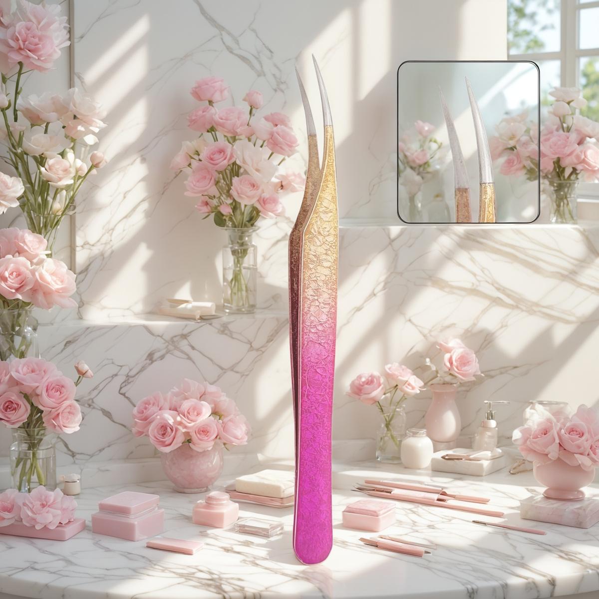 Precision Tweezers for False Lash Perfection