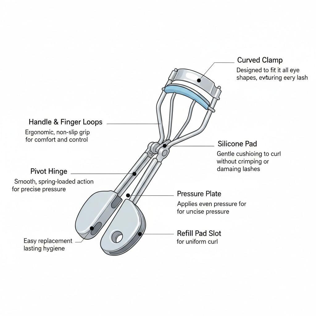 Mastering Eyelash Curler: Anatomy & Features Unveiled