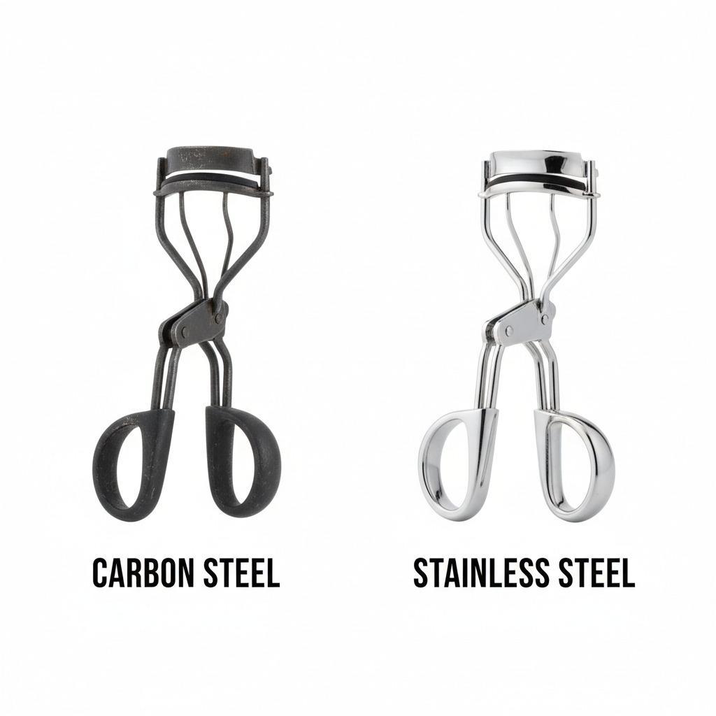 The Role of Carbon Steel vs. Stainless Steel in Eyelash Curler Durability.