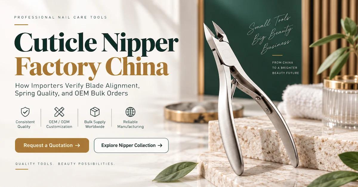 Cuticle Nipper Factory China: How Importers Verify Blade Alignment, Spring Quality, and OEM Bulk Orders